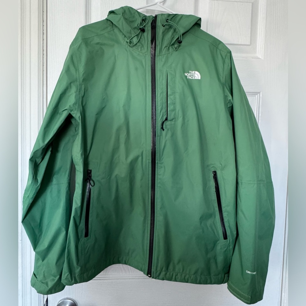The North Face Men's Green Rain Jacket